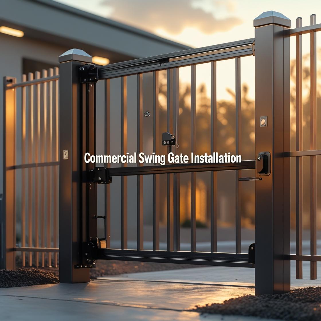 Swing Gate for New Construction Home in Fulshear TX